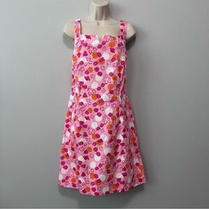 Lilly Pulitzer Pink Ladybug Print Sleeveless Dress Size 12